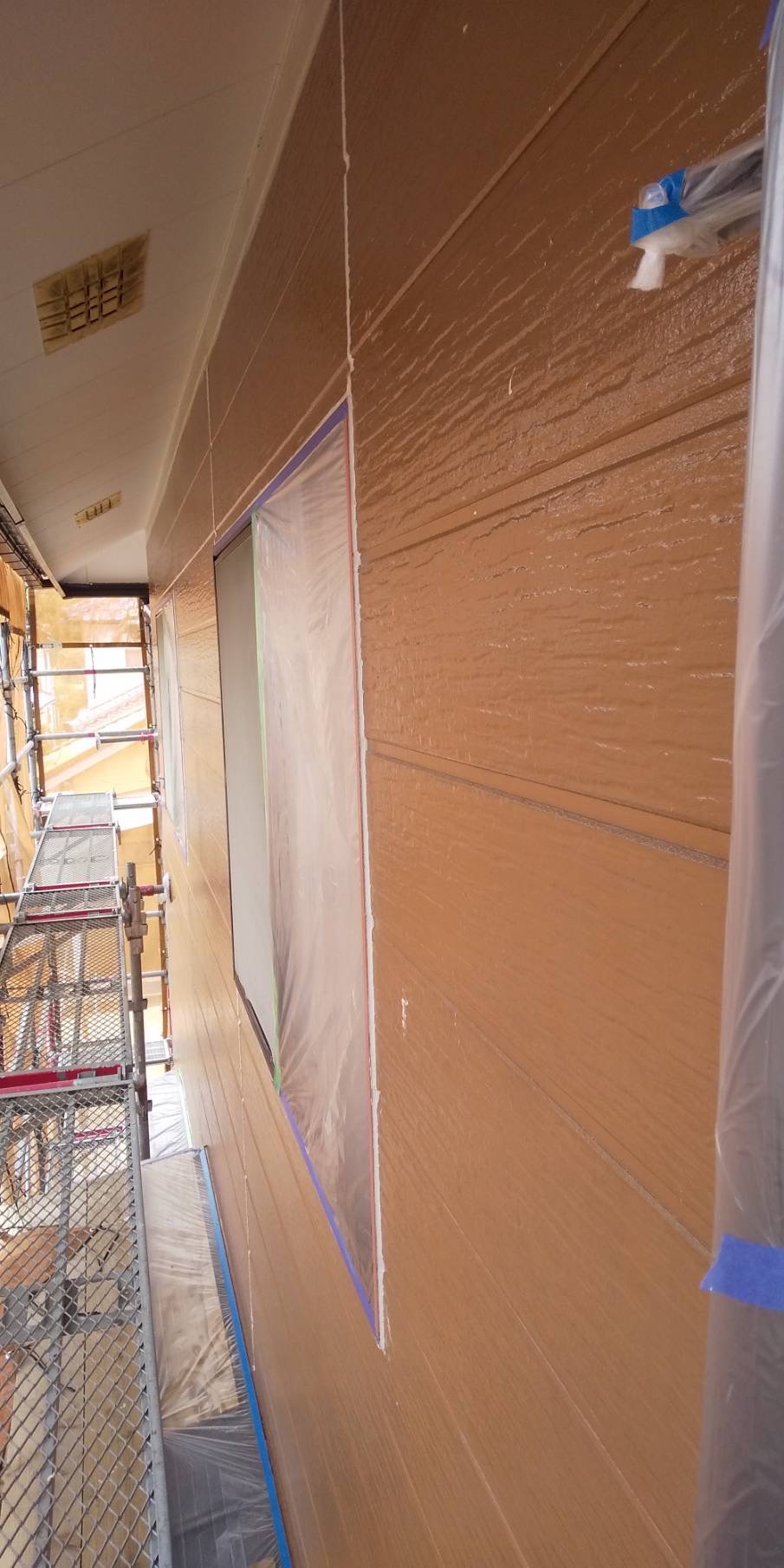 外壁塗装の様子1